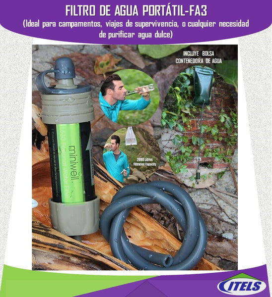 Filtro de agua portátil FA3