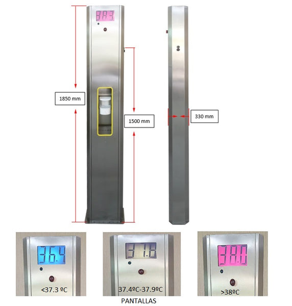 Modulo de desinfección de mano y detector de temperatura CSV-1