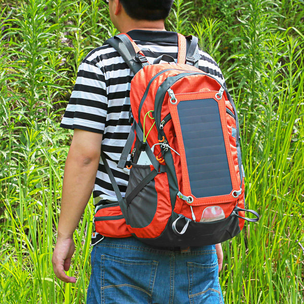 Mochila con panel solar para caminatas MPS10