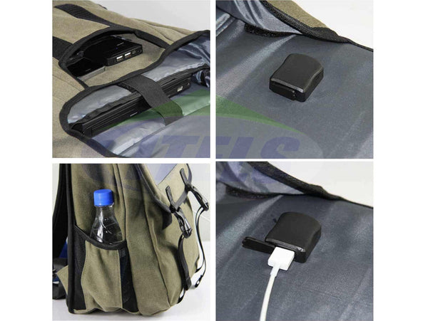 Mochila con panel solar MPS3