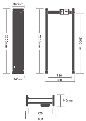 Puerta de Seguridad con detector de temperatura CVS-2