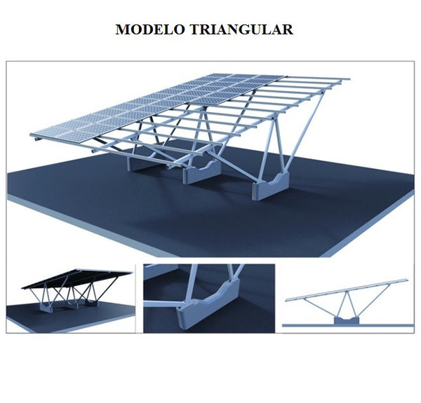 Estructura de estacionamiento para sistema solar SCC1