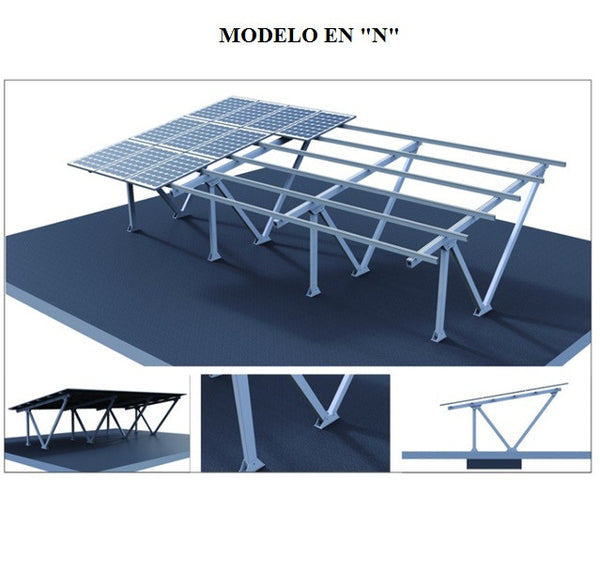 Estructura de estacionamiento para sistema solar SCC1