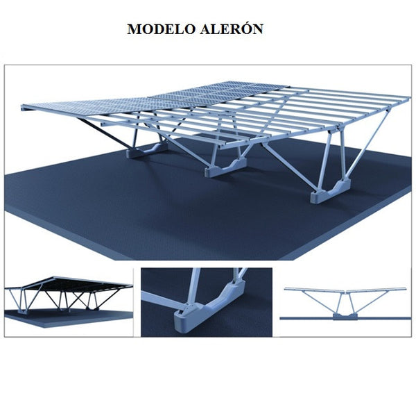 Estructura de estacionamiento para sistema solar SCC1