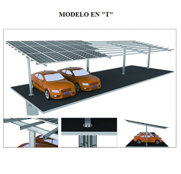 Estructura de estacionamiento para sistema solar SCC1