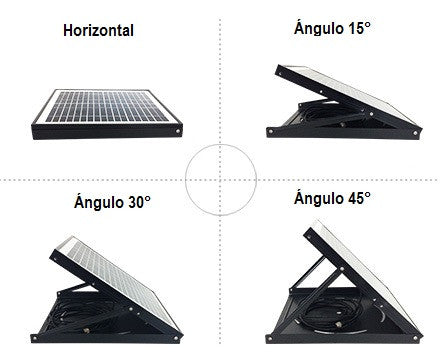 Ventilador con panel solar VP5